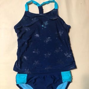 Girls Unicorn Bathing Suit